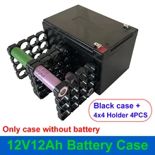

12V 12Ah Battery Case 18650 4x4 Holder 4P Nickel Strip 32PCS 18650 Cells 12.8V 12Ah LiFePO4 Empty Box Parts for Energy Storage
