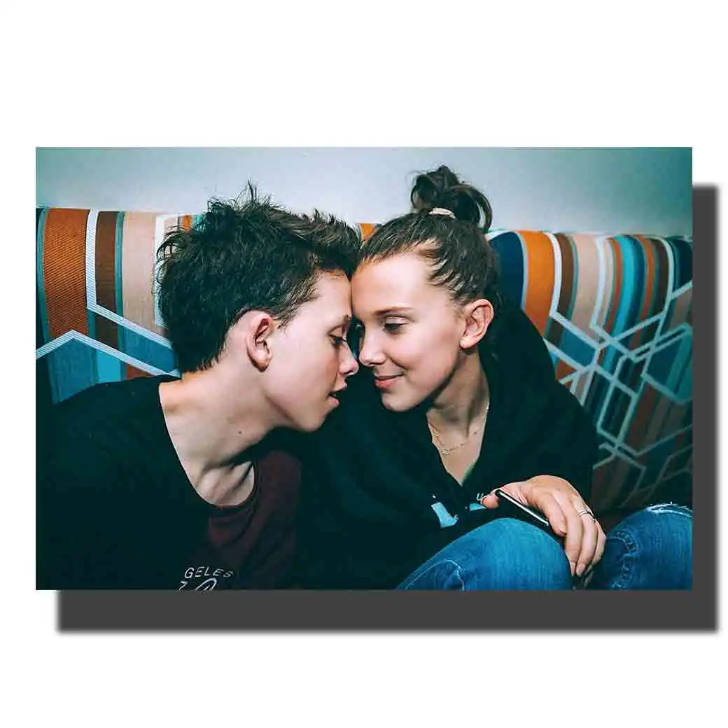 M533 Новый Jacob Sartorius Millie Bobby коричневый Настенный декор для детей холст с печатью