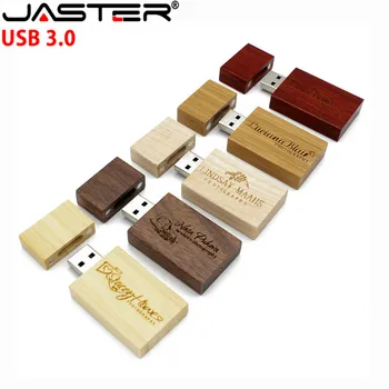 

JASTER usb 5 model Maple carbonized Walnut wood usb flash drive pendrive 4GB 8GB 16GB 32GB maple usb 3.0 wooden LOGO print