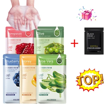 

Moisturizing Facial Mask Sheet Hydrating Soothing Plant Extract Extract Smooth Anti-Acne Oil Control Hydrating Sheet Face Mask