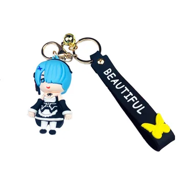 

Anime Keychain Re:Life In A Different World From Zero Keychain Key Holder Keyring Pendant Jewelry Cartoon pendant key chains