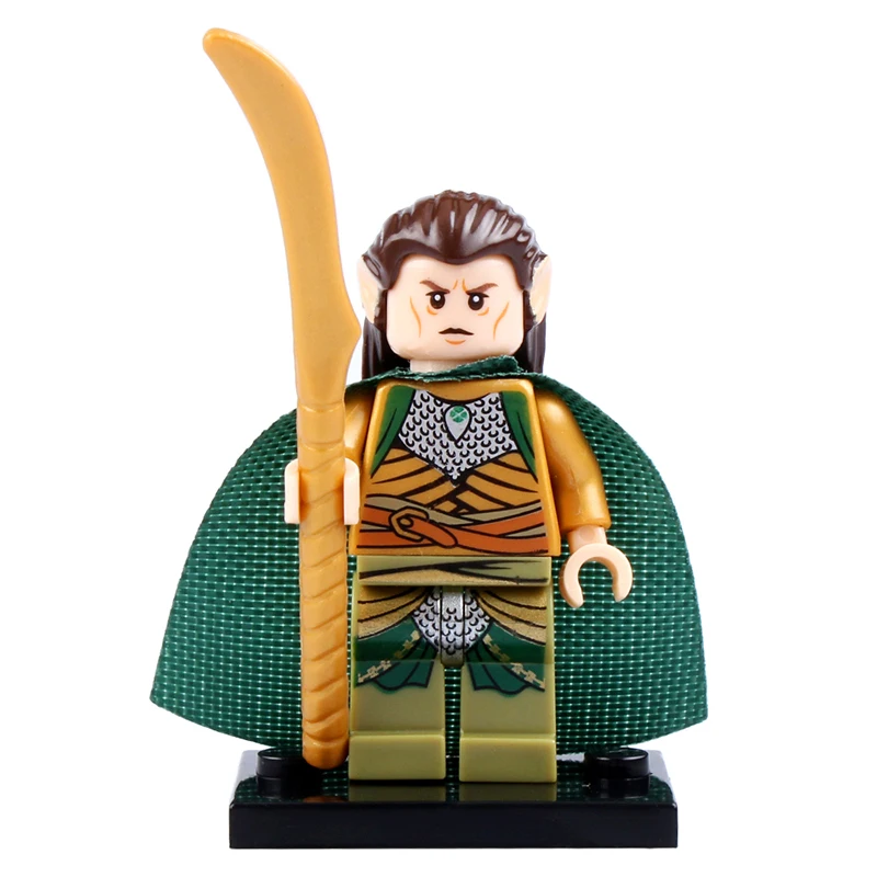 8 шт./компл. Legoed Властелин колец фигурка Элронд эльф халдир Playmobil строительные