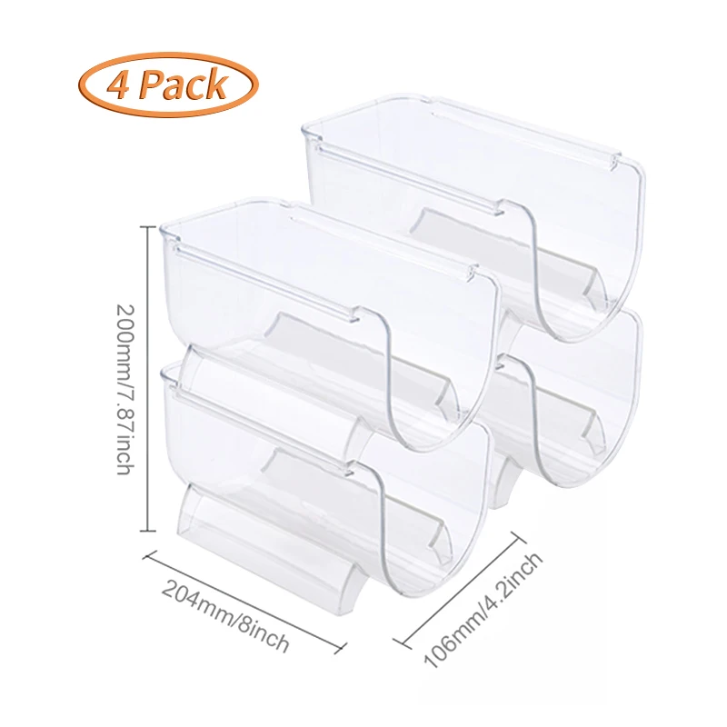 Dropship 4 Tier Bottle Storage Holder 12 Bottles Transparent Stackable  Bottle Organizer Standing Drink Holder Shelf For Kitchen Fridge Cabinet  Pantry to Sell Online at a Lower Price