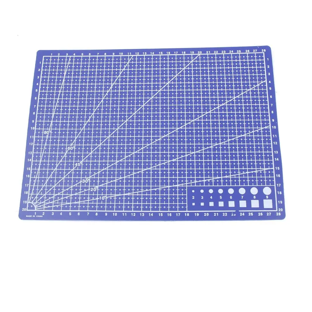 1PCS A4 Grid Lines Cutting Mat Scale Plate Craft Card Fabric Leather Paper Board School Office Supply