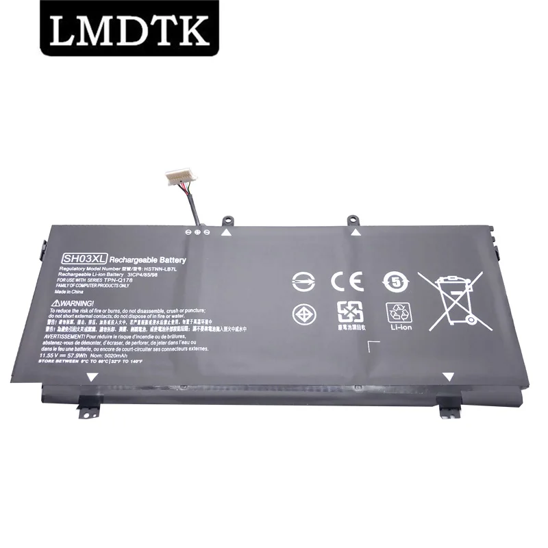 LMDTK NEW SH03XL SH03057XL LAPTOP BATTERY FOR HP Spectre x360 13-AC033DX Convertible PC 13 TPN-Q178 859356-855 HSTNN-LB7L 11.55V |