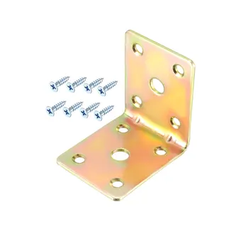 

uxcell Corner Brace, 51mm x 40mm x 51mm Color Zinc Plated Joint Right Angle Bracket with Screws, 20 Pcs