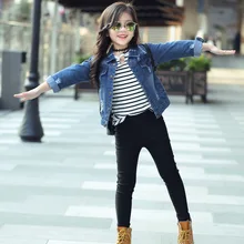 Леггинсы для девочек, тонкие, на весну и осень, детская одежда больших размеров, детские колготки, облегающие брюки, детские эластичные брюки-карандаши