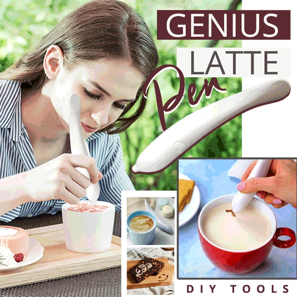 Creative Genius Latte Electrical Art Pen for Coffee Cake Spice Decoration Carving Baking Pastry Tools | Дом и - Цена: 454,73 руб.