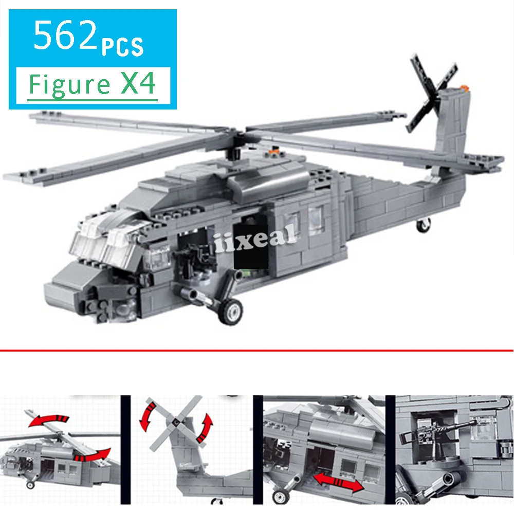 lego helicopter black hawk