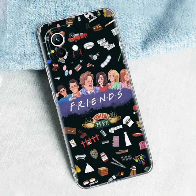 Clear Soft Case For Xiaomi Mi Poco X3 NFC 10T Pro 9T M3 11 Note 10 Lite F3 GT F1 Silicone Phone Cover Friends TV Coffee Fundas PTTM-CLS11