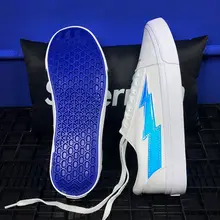 TRILEINO/низкие классические мужские парусиновые туфли с лазером белого и синего цвета; Мужская Спортивная обувь для скейтбординга; кроссовки