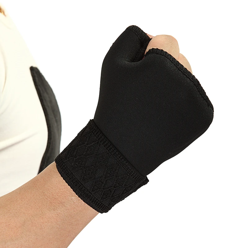 Wrist Palm Thumb Brace Guard Boxing Gloves Half Finger Xs Hand