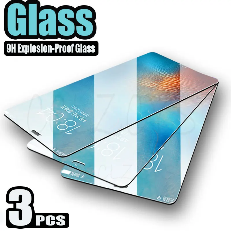 Закаленное стекло Baixin 3 шт. для iPhone 11 Pro Max X XS XR SE 2020 Защитное экрана 7 8 6 6S Plus 5
