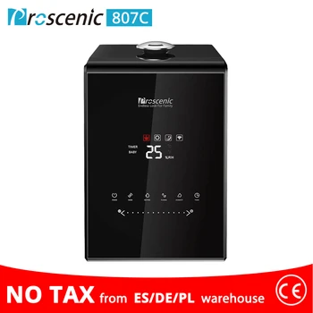 

【Fast Shipping】Proscenic 807C Air humidifiers smart 5.5L Warm and Cool Mist Ultrasonic Humidifier APP Control Compatible Aleax