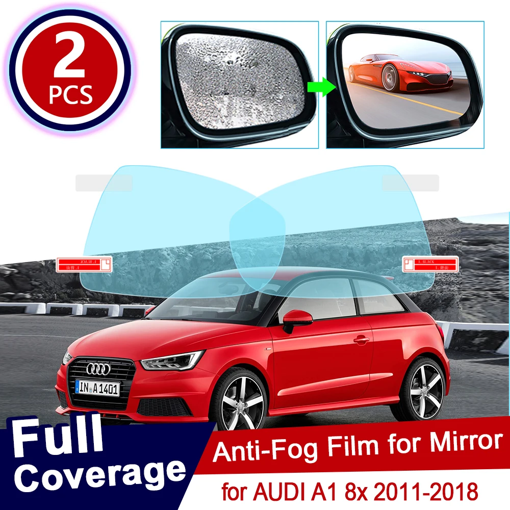 Для AUDI A1 8x 2011~ полное покрытие противотуманная пленка зеркало заднего вида аксессуары водонепроницаемый непромокаемый автомобильный стикер 2012 2013