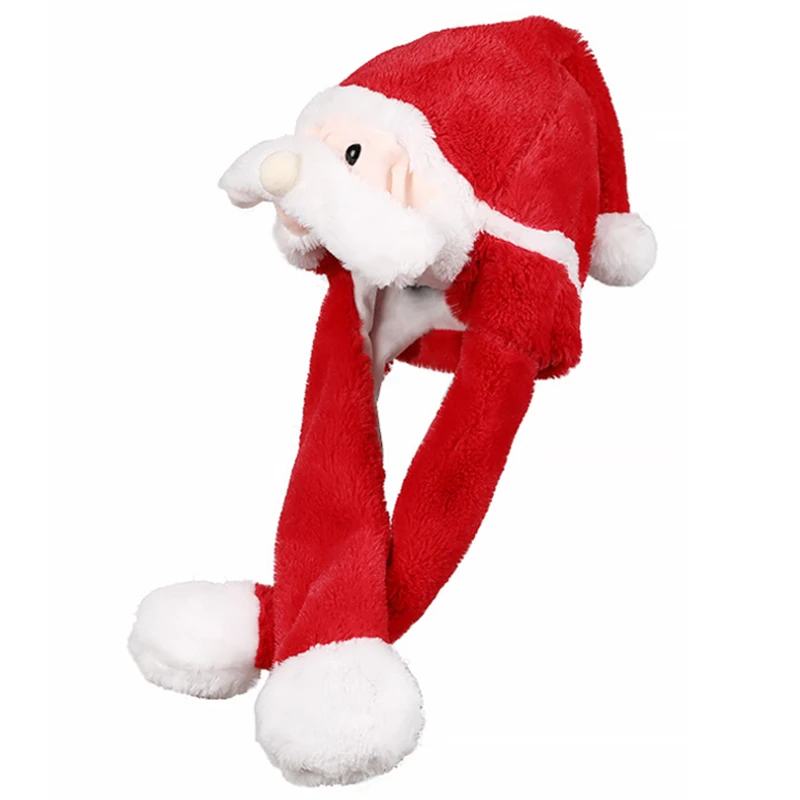 Электрическая Рождественская шляпа с подвижными ушами, светящаяся шляпа, вечерние, Декор, реквизит для выступлений, FS99
