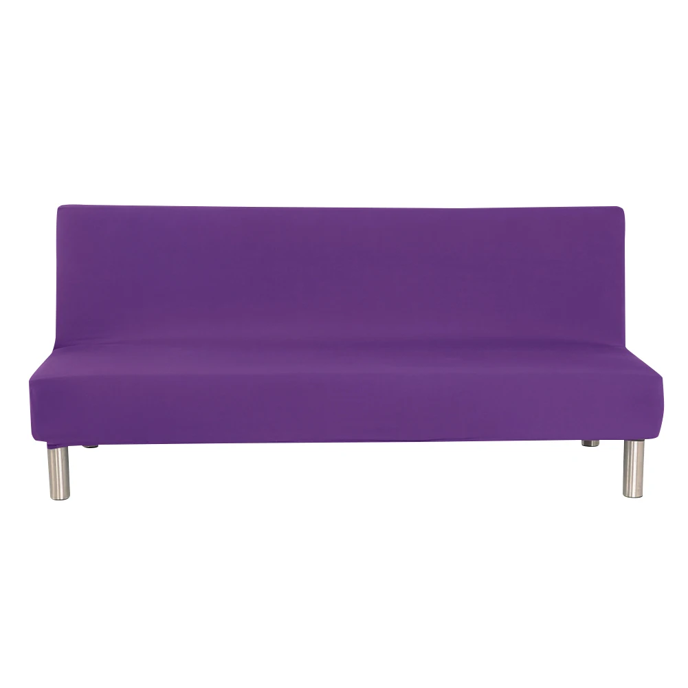 Purple S Сплошной цвет, чехол для дивана, кровати, стрейч, чехол, протектор, эластичный, для дивана, дивана, щит, подходит для раскладного дивана, кровати J99S - Цвет: Purple S