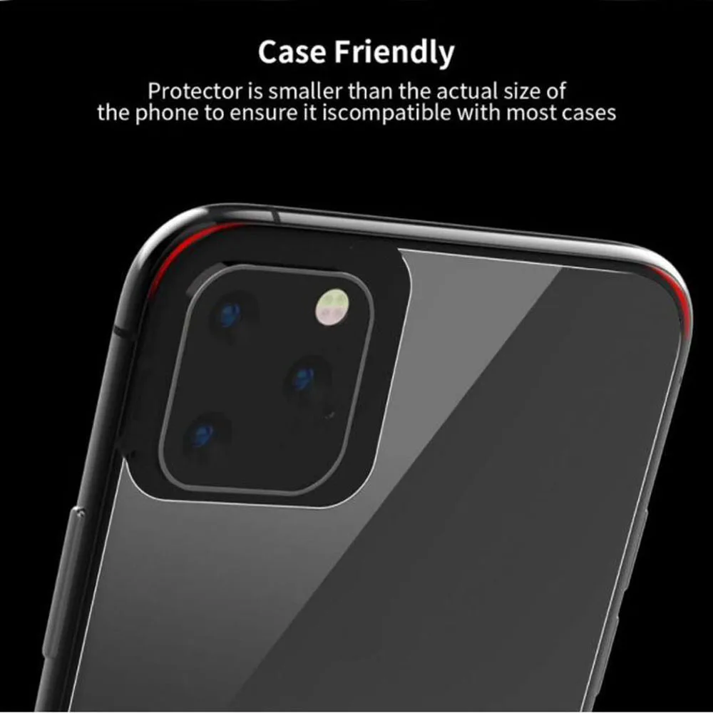 9D передняя + задняя объектив камера пленка для iPhone 11 Pro Max 2019 закаленная стеклянная