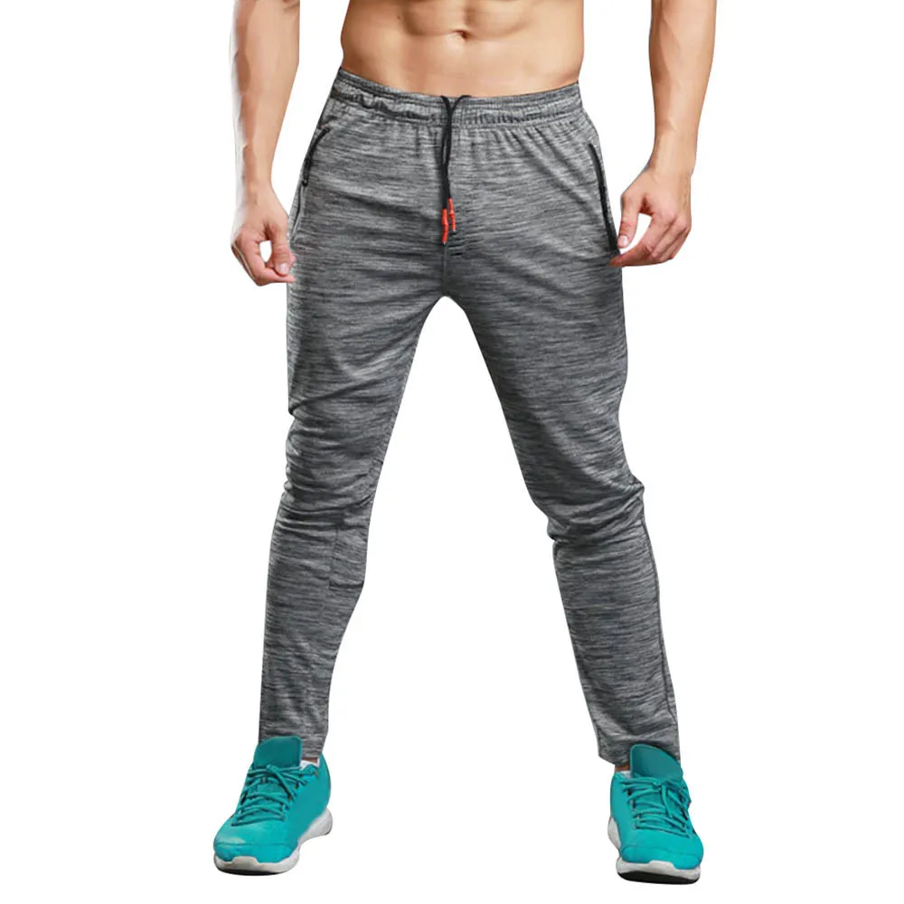 Мужские штаны для фитнеса, тренировок, упражнений, Осень-зима, теплые, спортивные, с карманами, senderismo, гимнастические, уличные, эластичные, одноцветные, Прямая поставка#0726 - Цвет: gy
