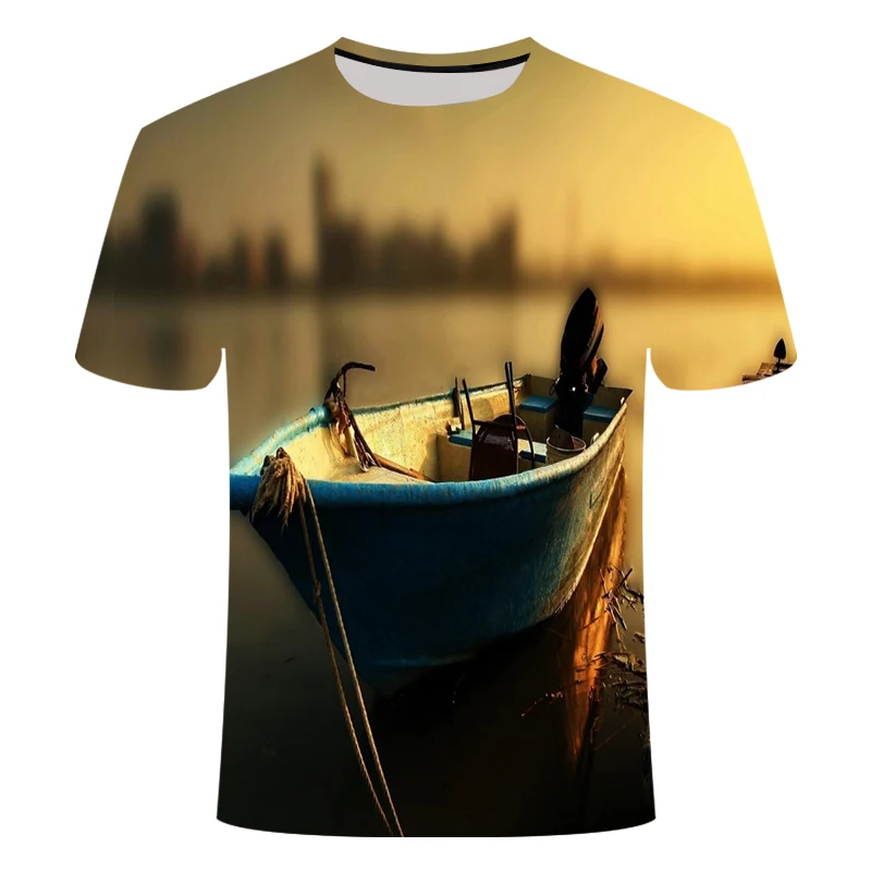 

Fish 3 d T-shirt Modal fun Parker printing digital tshirt men and women round neck hip hop Tshirt Harajuku funny fishing t shirt
