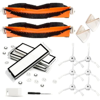 

28 Pcs Accessories Kit for Roborock S5,S50,T4,T60,T7,Xiaomi (Mijia),Xiaowa(E20,C10) Roller Brush, Filter, Side Brush