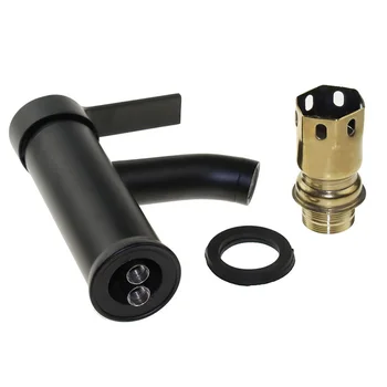 

Black Faucet Sink Cold Hot Mixer Water Inlet Pipe Connector Attachment