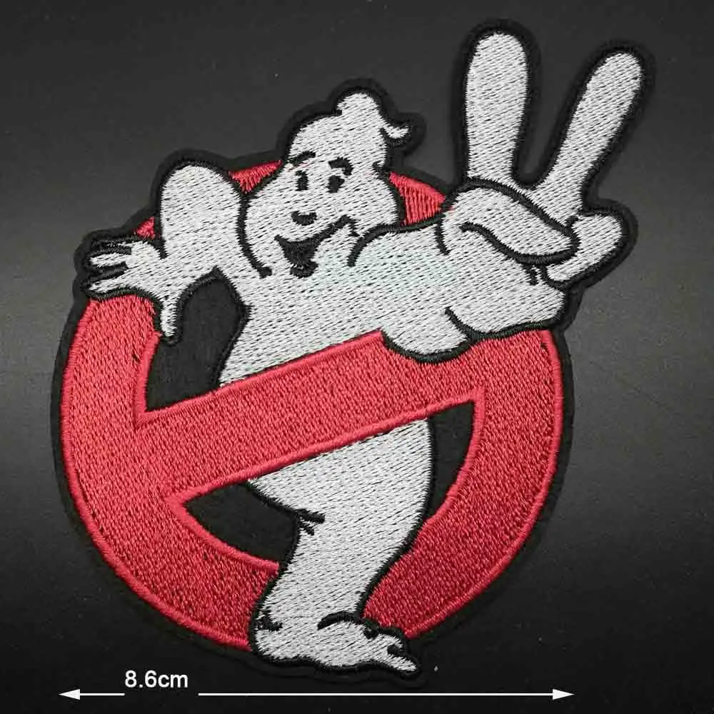 Большой размер полностью вышитый Железный патчи для Ghostbusters одежды на Хэллоуин