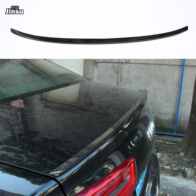 S6 style carbon fiber rear trunk spoiler lip For Audi A6 c7 sedan 2012- Car styling rear spoiler wing