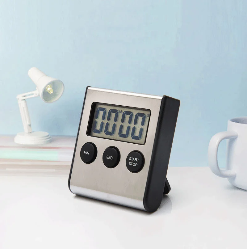 Classic Kitchen Timer Alarm Clock Magnet Metal Countdown Refrigerator Sticker Time Reminder Cooking Tools Accessories | Дом и сад