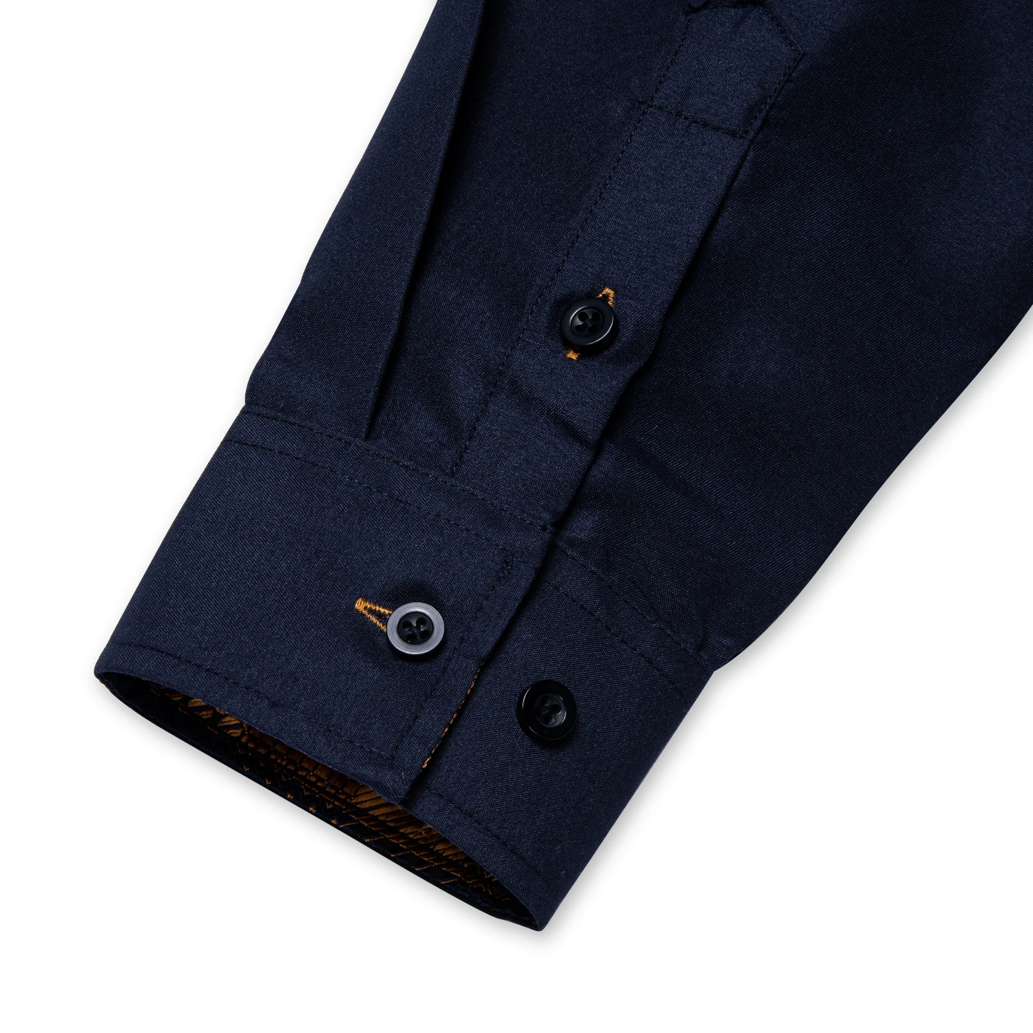 Spring Autumn Men's Shirt Long Sleeve Cotton Paisley Button-down Collar Casual Black Shirt For Men
