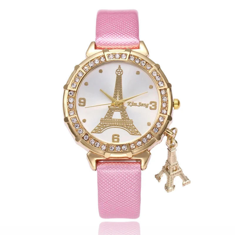 2020 Ladies Watches Fashion Paris Eiffel Tower Watches Women Faux Leather Quartz Watches Relogio Feminino Reloje Mujer Best Gift 6