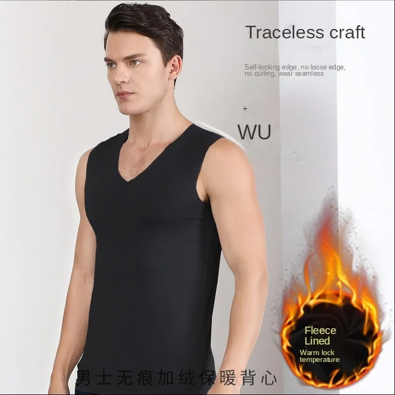 HOT SALE 2022 New Thermal Underwear Mens Thermal Underwear Tops Men Autumn Winter Shirt Warm Vest Size L-XXXXL