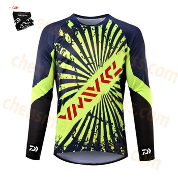 

Daiwa New Arrive Plus Size Autumn Long Sleeve Men Fishing Shirt Breathable Quick Drying Anti-UV Women Fishing Clothing XS-5XL