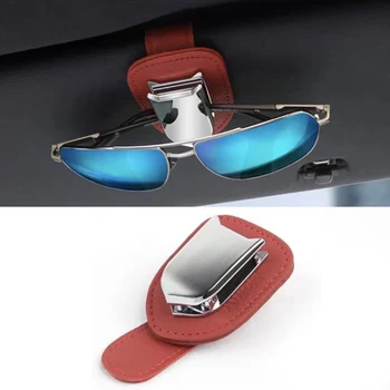 

10*4.5*2.5cm Universal Car Sun Visor Clip Holder Auto Sunglasses Glasses Card Tickets Storage Car Accessories 2020 New
