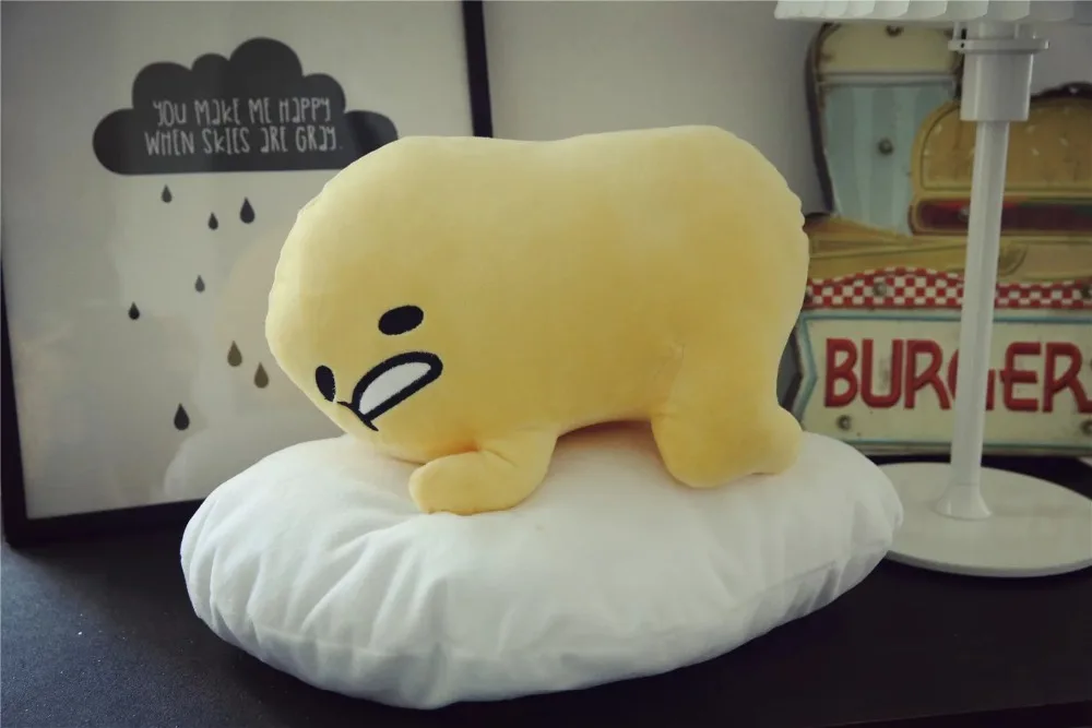 Gudetama ленивое яйцо jun плюшевые желтки игрушки мягкая подушка милая кукла для подруги детей Рождественский подарок