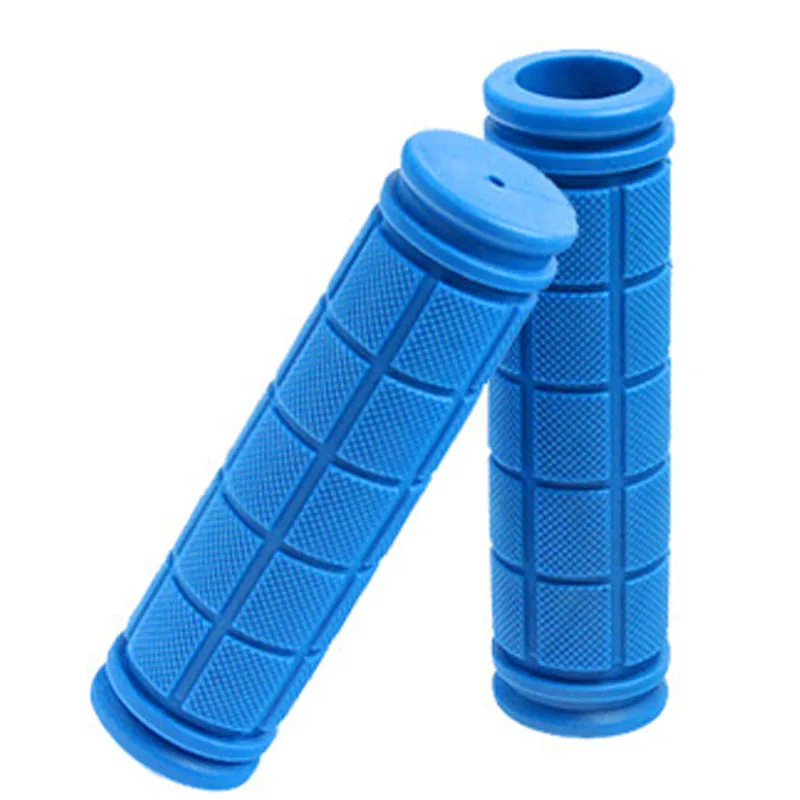 Royal blue 1 пара 12 см цветная резиновая ручка велосипедного руля, комплект руля для горного велосипеда, нескользящая ручка для велосипеда, детали для велосипеда, оборудование для велосипеда - Цвет: Royal blue