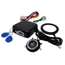 Alarm System Car Start Stop Button Engine Push Start Button Alarm RFID Lock Keyless System Door Push Tactile Buttons Security