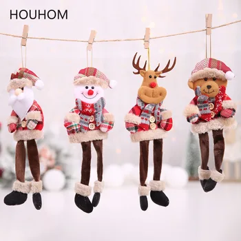 

New Year 2021 Cute Santa Claus/Snowman/Angel Christmas Dolls Noel Christmas Tree Decoration for Home Xmas Navidad 2020 Kids Gift