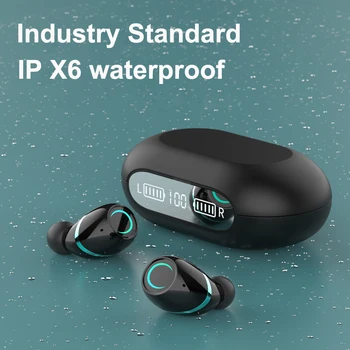 

HIFI Sound Quantity Wireless Bluetooth 5.0 Headset Sport Earphone Stereo With Mic Earphone With Portable Magnetic Charging Box