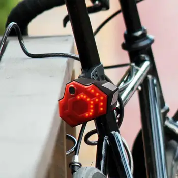 

Mountain Bike Tail Light Wireless Control Warning Lighting Bicycle Tachograph Stopwatch Turn Signal Lamps Cycling Supplies