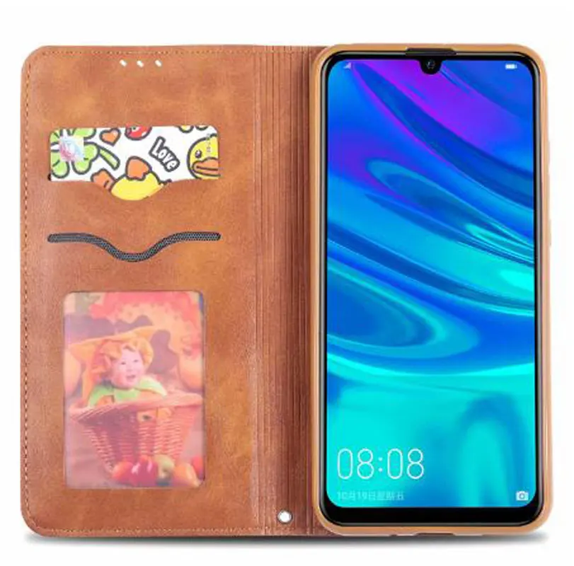 Чехол для Huawei Y5 2019 чехол из искусственной кожи держатель карт кобура ретро чехлы