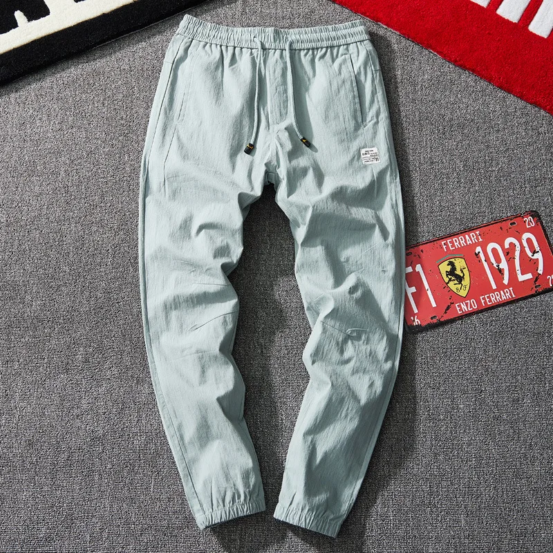 

2019 Spring New Style Men's Trousers Korean-style Slim Fit Trousers Cool Trend Men's Casual Skinny Pants Versatile Fashion Capri