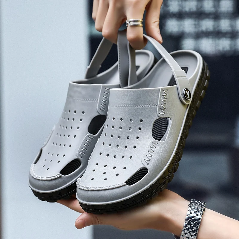 Оригинальные Классические Сабо; садовые Вьетнамки; водонепроницаемая обувь; мужские летние пляжные шлепанцы; обувь для плавания; садовая обувь