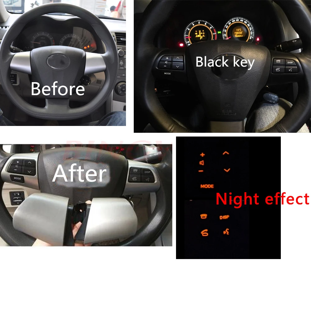 Premier Quality Steering Wheel Switches Buttons For Toyota Corolla / Wish / Alti