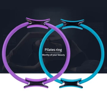 

Professional Yoga Circle Pilates Sport Magic Ring Women Fitness Kinetic Resistance Circle Gym Workout Pilates Accessories 4Color