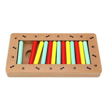 

1pc Pet Toy Educational Creative Wood Slow Eating Funny Training Feeder Feeding Toy Pet Supplies for Puppy