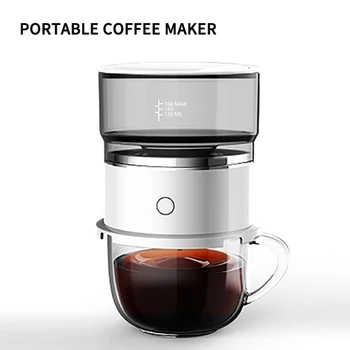 

Portable Battery Coffee Machine Electric Automatic Coffee Grinder Hand Drip Coffee Maker Machine ABS Material Companion Bean