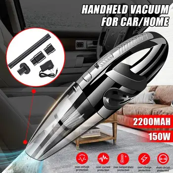

4000pa Strong Power Car Vacuum Cleaner 150W Cordless Wet/Dry Dual Use Auto Portable Rechargeable Vacuums Cleaner For home Office