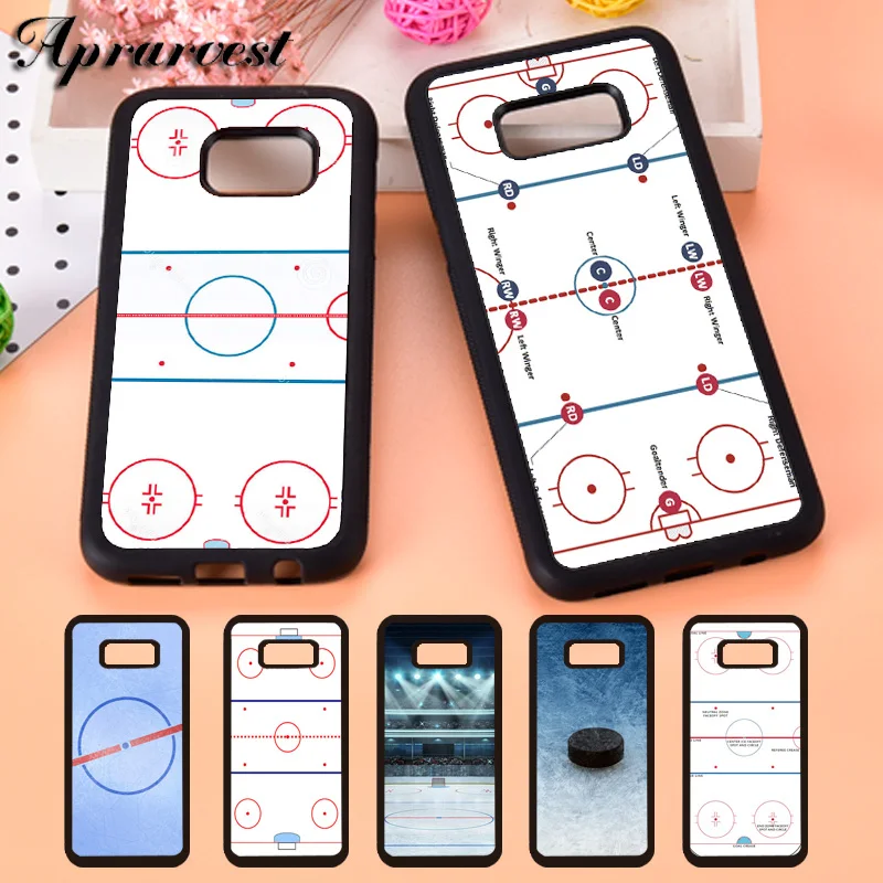 Aprarvest ice Hockey Rink sport Phone Case Cover For Samsung Galaxy S5 S6 S7 edge S8 S9 Plus S10 lite S10E Note 5 8 9 10 | Мобильные