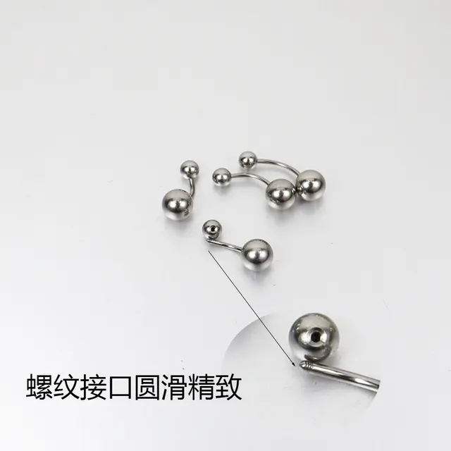 Set 6 Piercing Ombelico In Oro E Argento - Con Zirconi E Opale, Spessore 14G - Foto 2